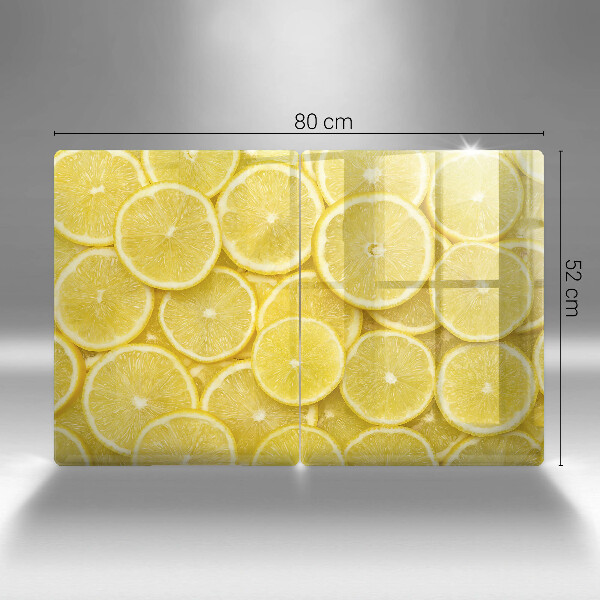 Glass chopping board Lemon fruit