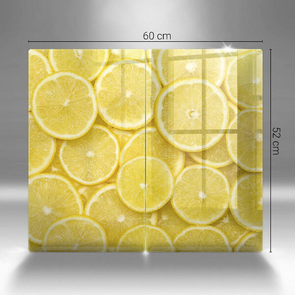 Glass chopping board Lemon fruit