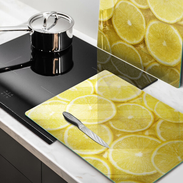 Glass chopping board Lemon fruit