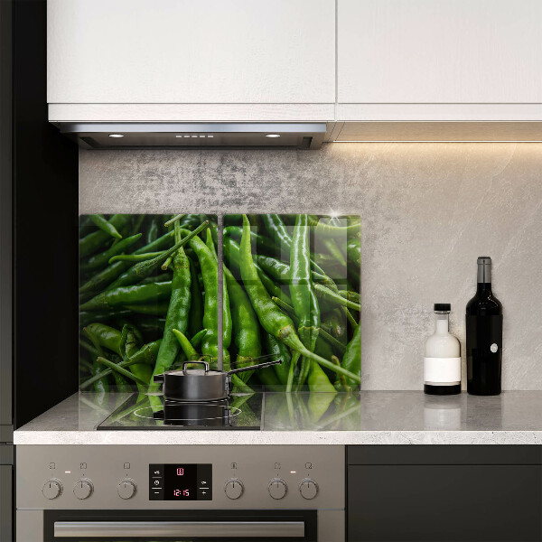 Glass chopping board Pods peas