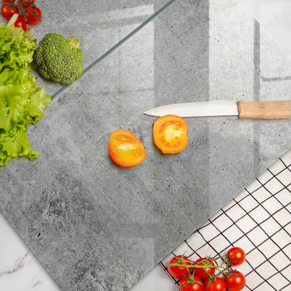 Glass chopping board Concrete texture