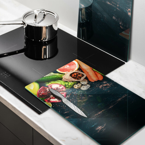 Glass chopping board Fruits and vegetables