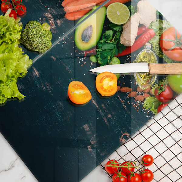 Glass chopping board Fruits and vegetables