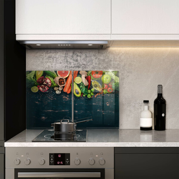 Glass chopping board Fruits and vegetables