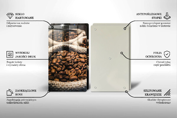 Glass chopping board Coffee grain bags