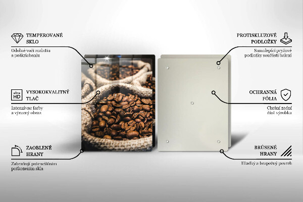 Glass chopping board Coffee grain bags