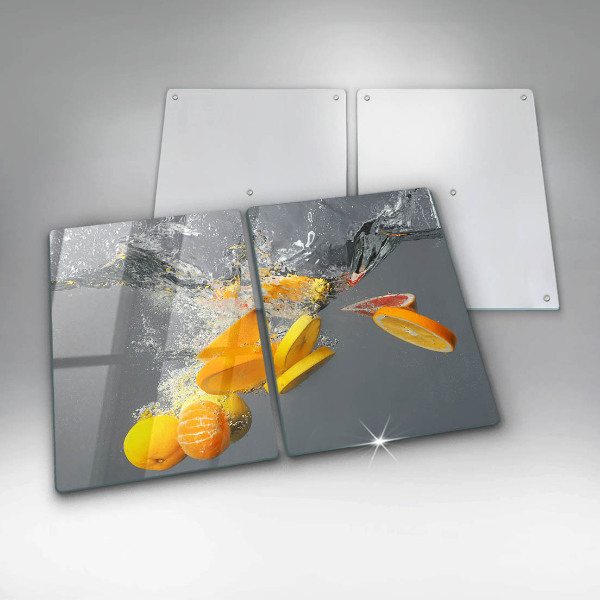 Chopping board Lemons in water