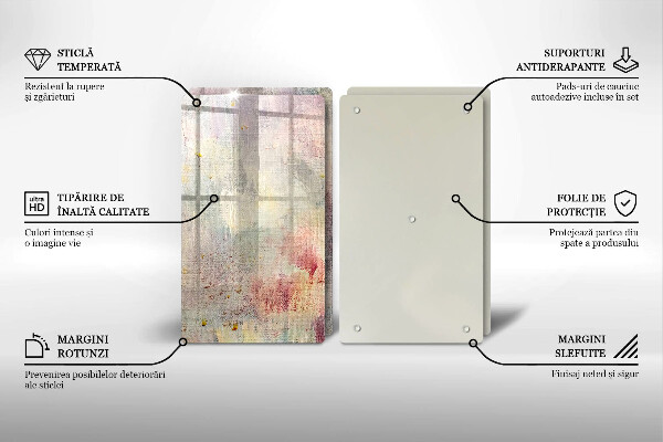 Glass chopping board Background of paint texture