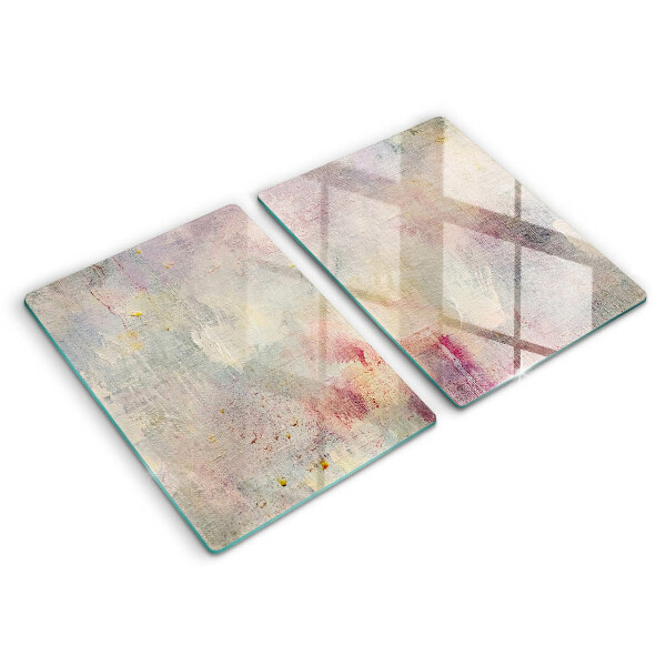 Glass chopping board Background of paint texture
