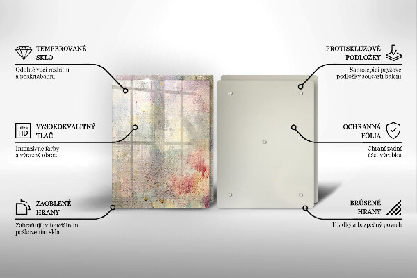 Glass chopping board Background of paint texture