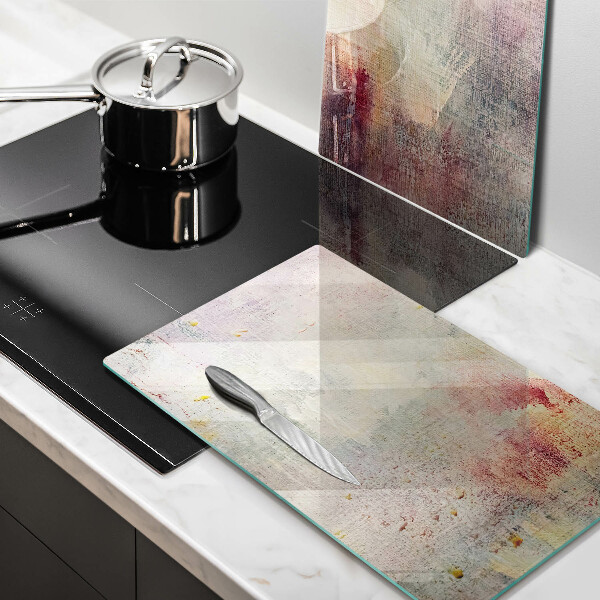 Glass chopping board Background of paint texture