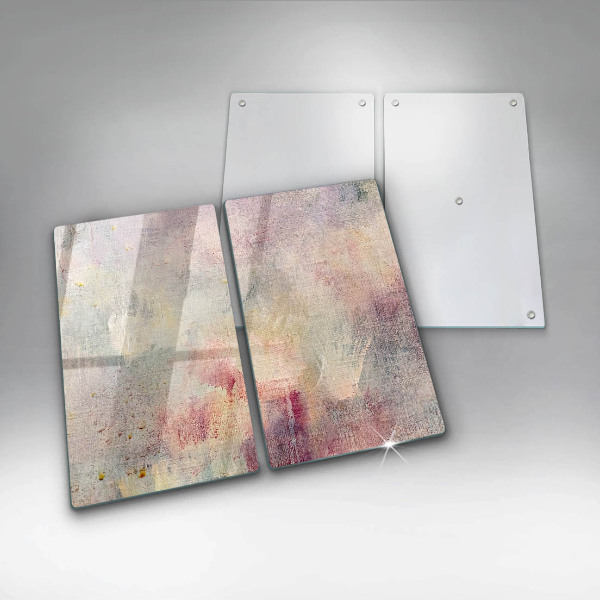 Glass chopping board Background of paint texture