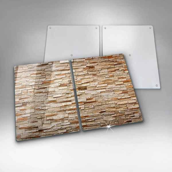 Glass chopping board Decorative texture stones