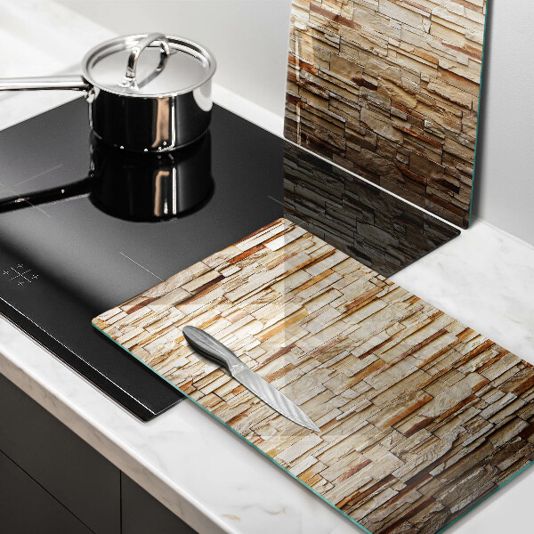 Glass chopping board Decorative texture stones