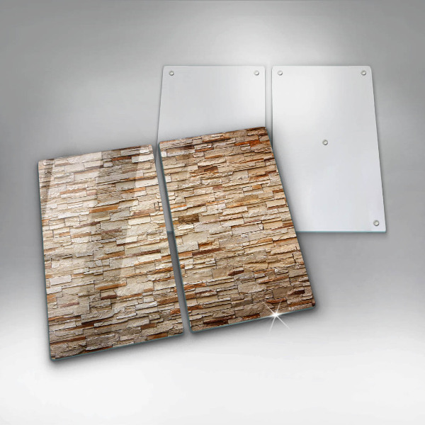 Glass chopping board Decorative texture stones