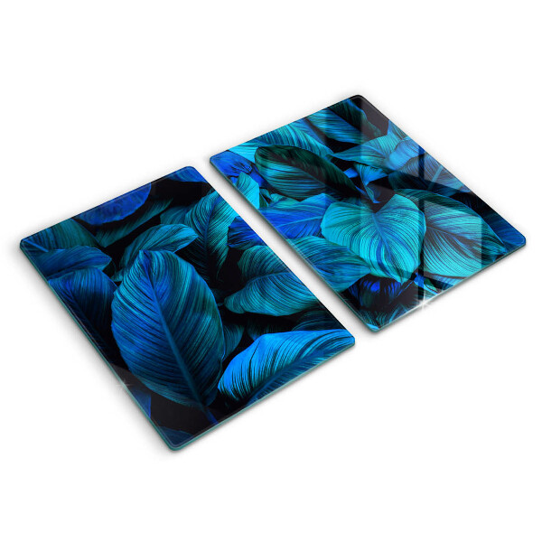 Glass chopping board Jungle vegetation leaves