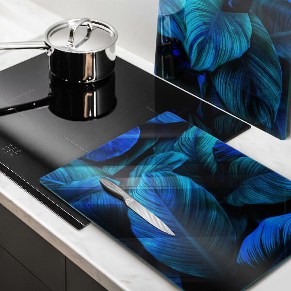 Glass chopping board Jungle vegetation leaves