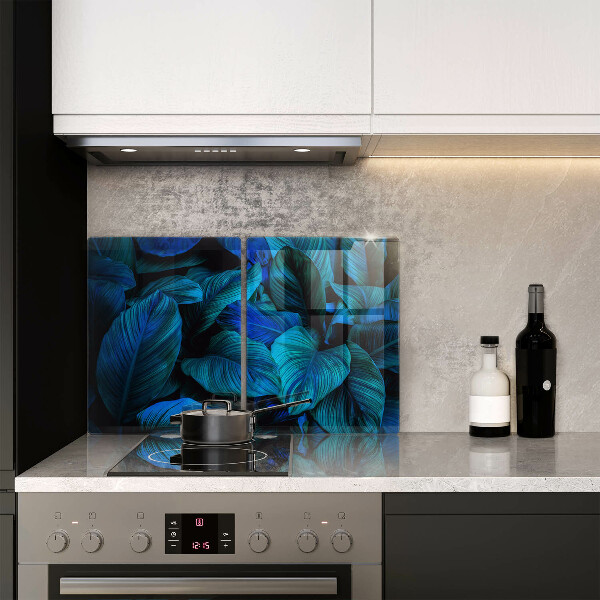 Glass chopping board Jungle vegetation leaves