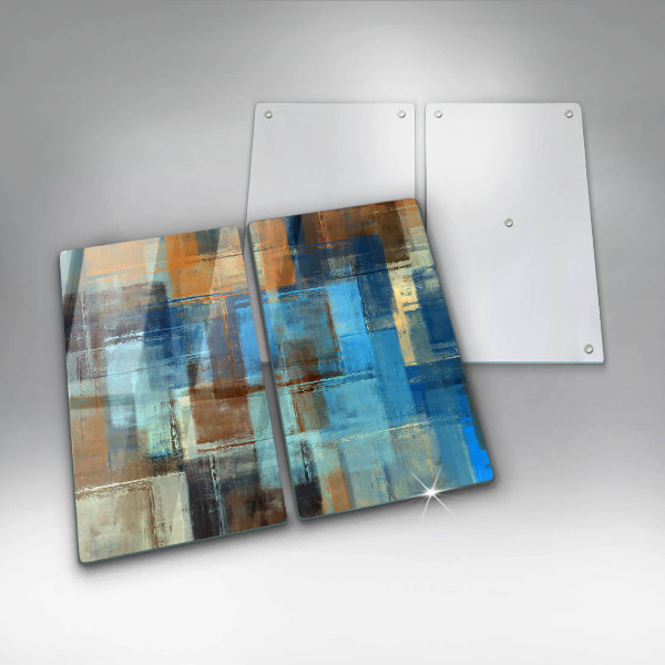 Glass chopping board Painted background