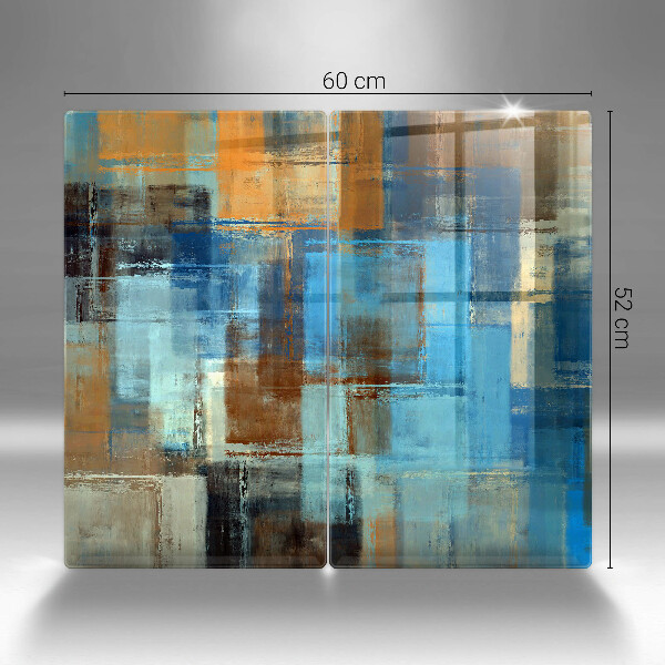 Glass chopping board Painted background