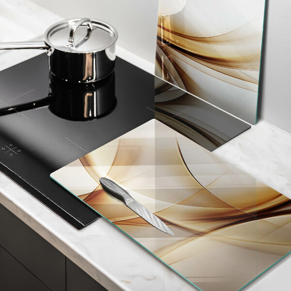 Glass chopping board Abstraction shapes