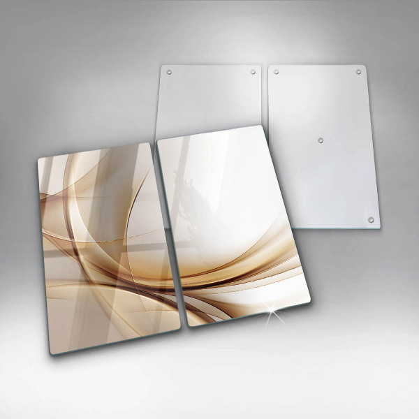 Glass chopping board Abstraction shapes