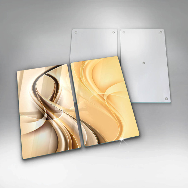 Glass chopping board Abstraction of smoke