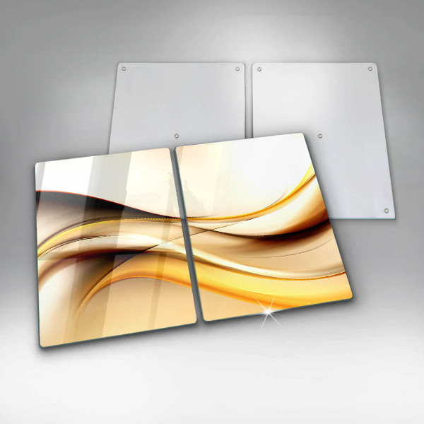 Glass chopping board Abstraction smoke lines