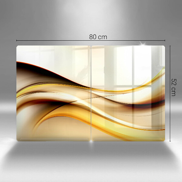 Glass chopping board Abstraction smoke lines