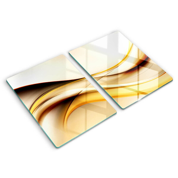 Glass chopping board Abstraction smoke lines