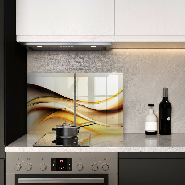 Glass chopping board Abstraction smoke lines