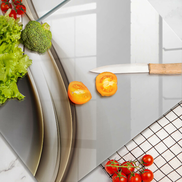 Glass chopping board Mild abstraction lines