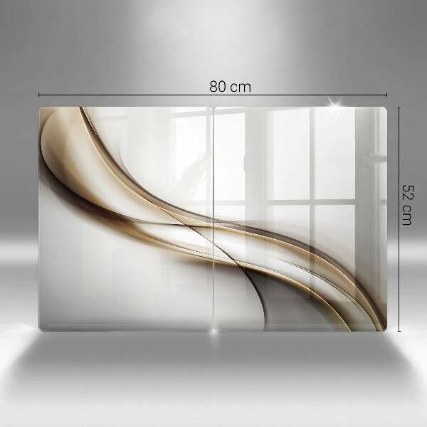 Glass chopping board Mild abstraction lines
