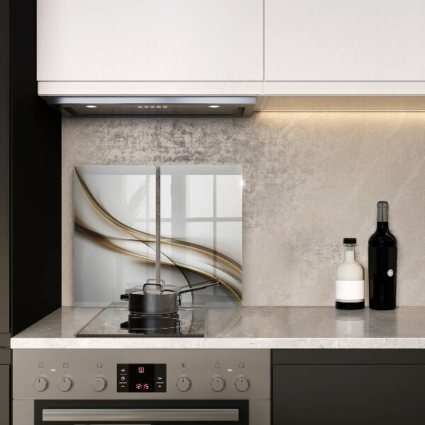 Glass chopping board Mild abstraction lines