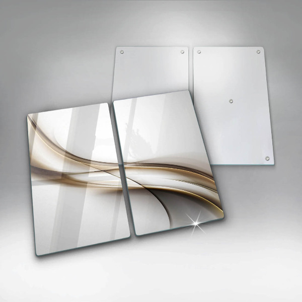 Glass chopping board Mild abstraction lines