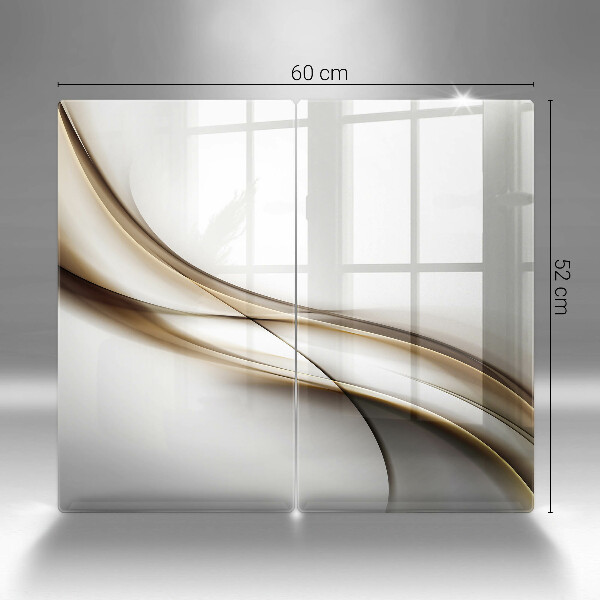 Glass chopping board Mild abstraction lines