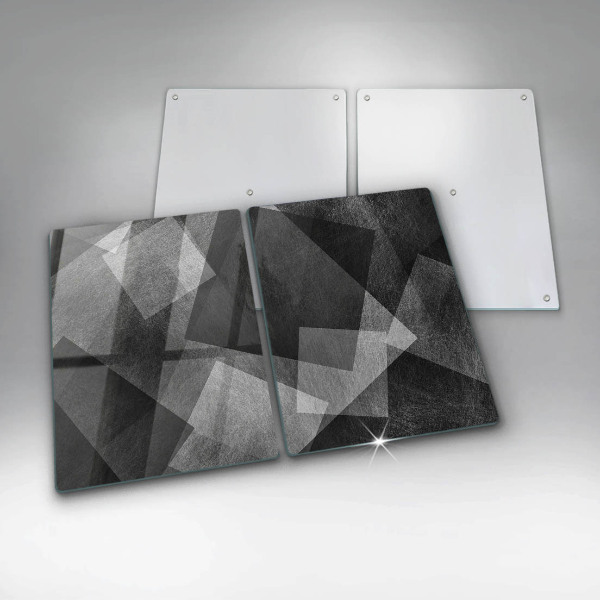 Glass chopping board Geometric abstraction