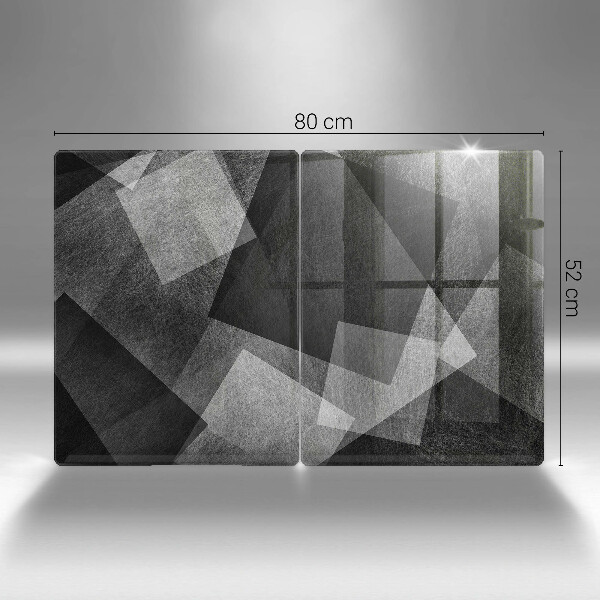 Glass chopping board Geometric abstraction