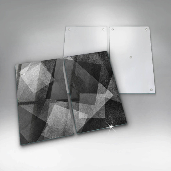 Glass chopping board Geometric abstraction