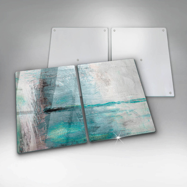 Glass chopping board Background paint abstraction