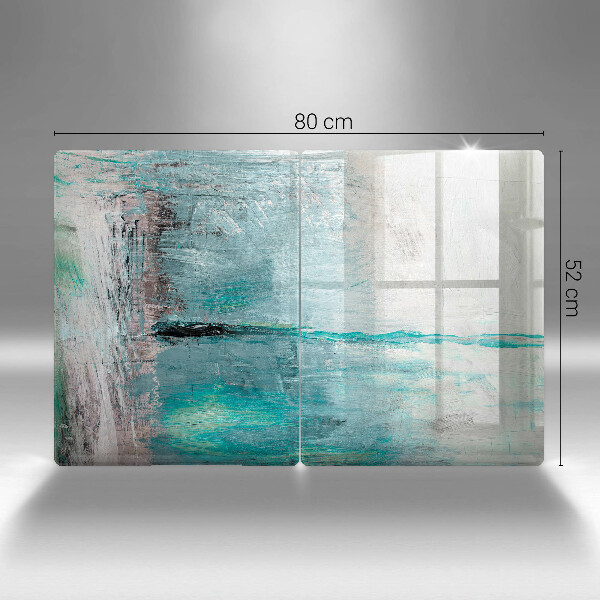Glass chopping board Background paint abstraction