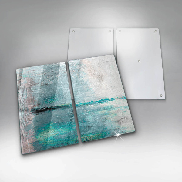 Glass chopping board Background paint abstraction