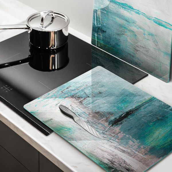 Glass chopping board Background paint abstraction