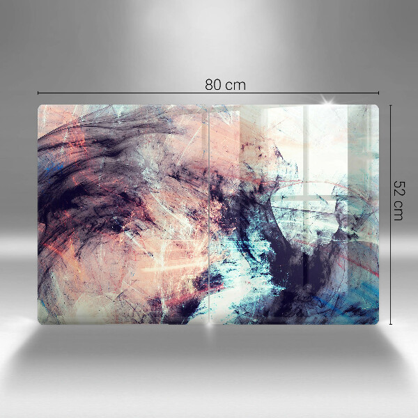 Glass chopping board Painted abstraction