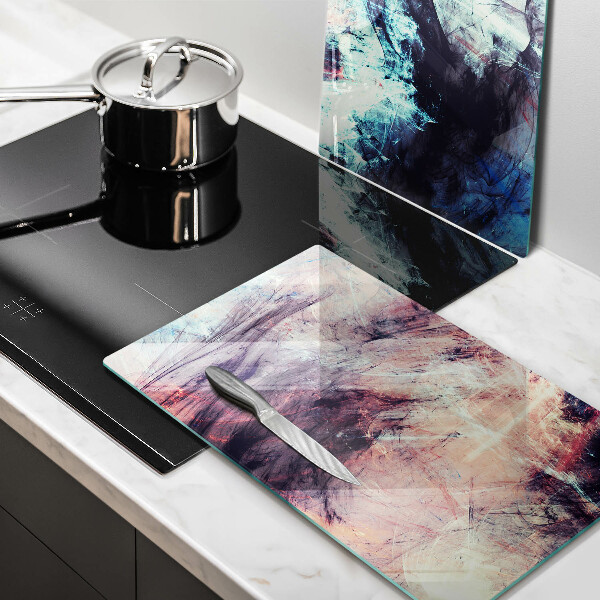 Glass chopping board Painted abstraction