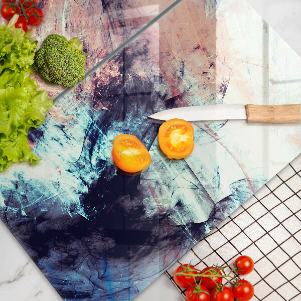 Glass chopping board Painted abstraction