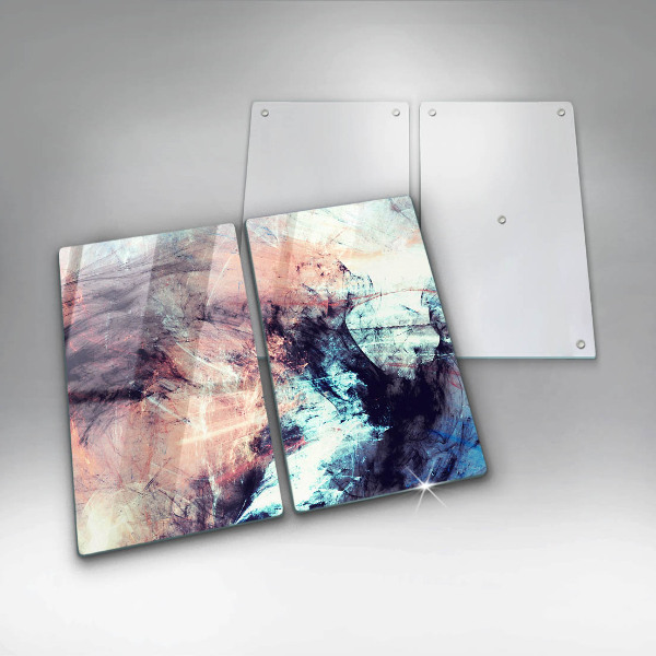 Glass chopping board Painted abstraction