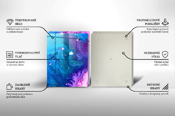 Glass chopping board Abstraction ink