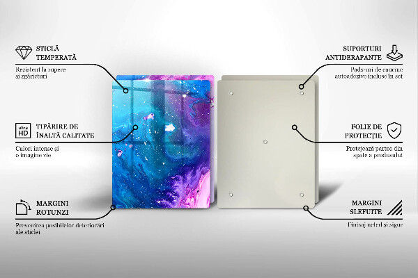 Glass chopping board Abstraction ink