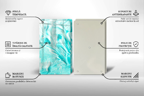 Glass chopping board Paints abstraction